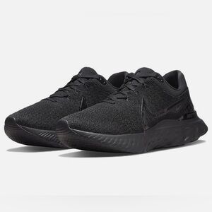 Size 8 - Nike React Infinity Run Flyknit 3 Triple Black